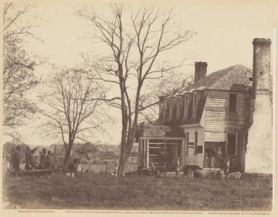 Moore House, Yorktown, wo Cornwallis die Kapitulation unterzeichnete, Mai 1862 von Wood and Gibson Wood and Gibson